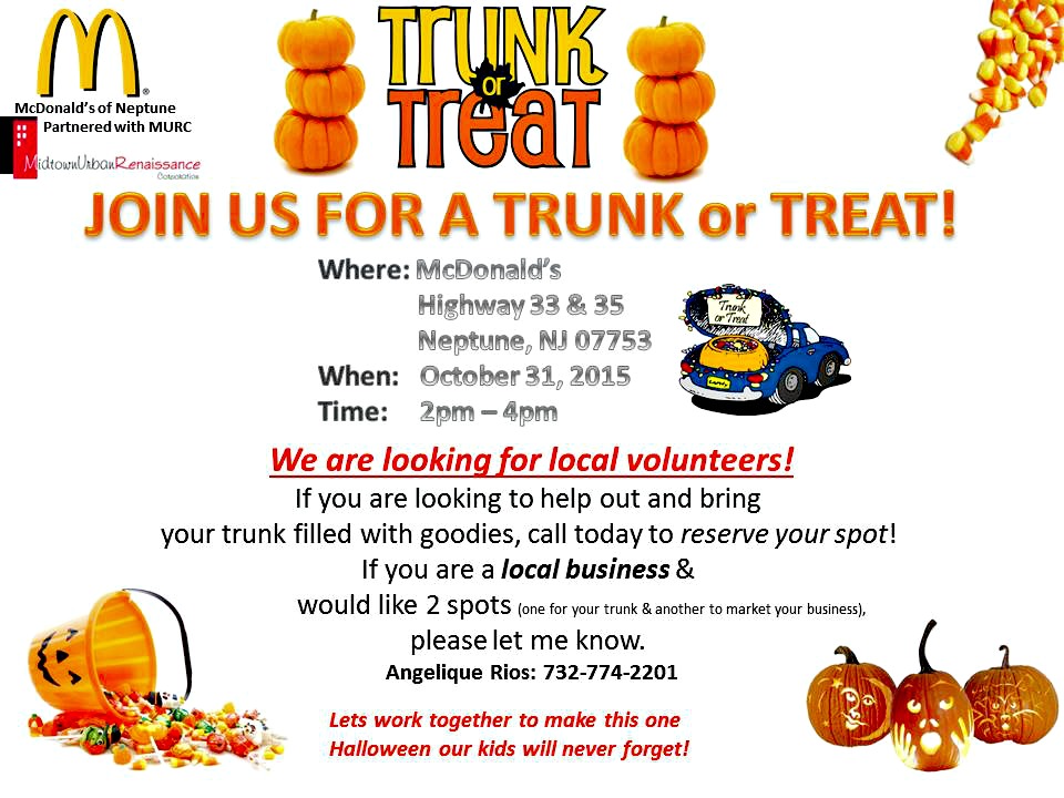 McDonald's Trunk of Treat Neptune Township